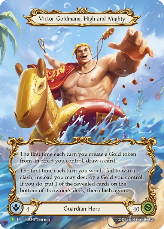 その他 FAB Victor Goldmane, High and Mighty RF EN】【Rainbow Foil】[Guardian] Victor Goldmane, High and Mighty