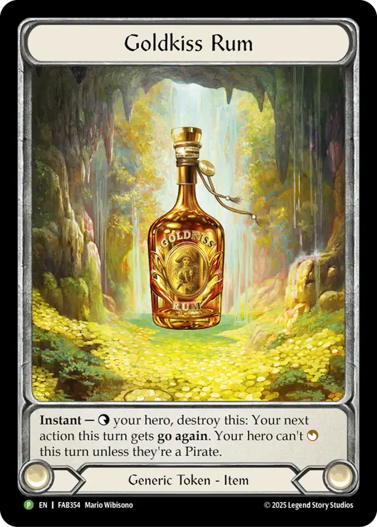 黄金のラム酒 / Goldkiss Rum cold foil EN】【Cold Foil】[Goldkiss Rum] Goldkiss Rum / 黄金のラム酒