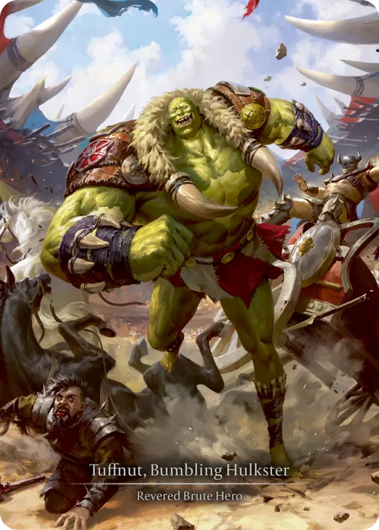 抜けてる巨漢、タフナット Tuffnut, Bumbling Hulkster EN】【Cold Foil】[Revered Brute] Tuffnut, Bumbling Hulkster