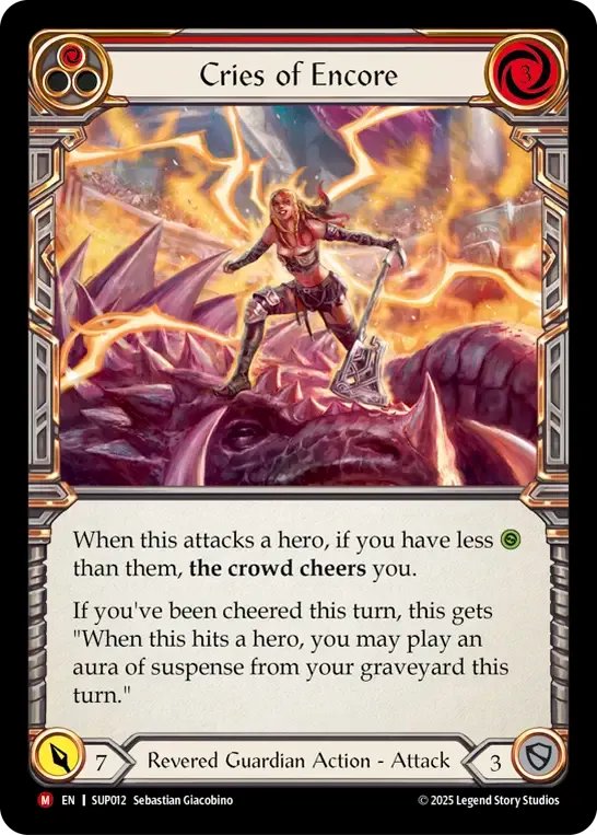 FAB 再演の叫び/Cries of Encore SUP EACF英語版 EN】[Revered Guardian] Cries of Encore / 再演の叫び [M