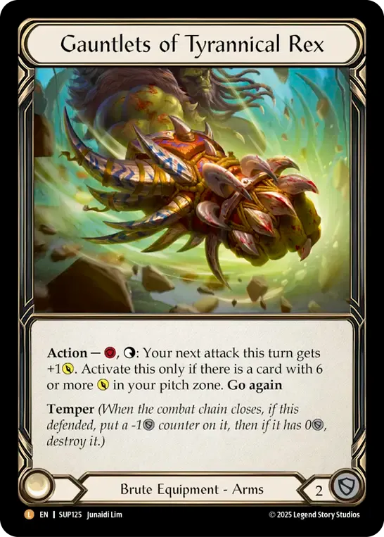 恐王の籠手 / Gauntlets of Tyrannical Rex CF ① Gauntlets of Tyrannical Rex / 恐王の籠手 CF - メルカリ