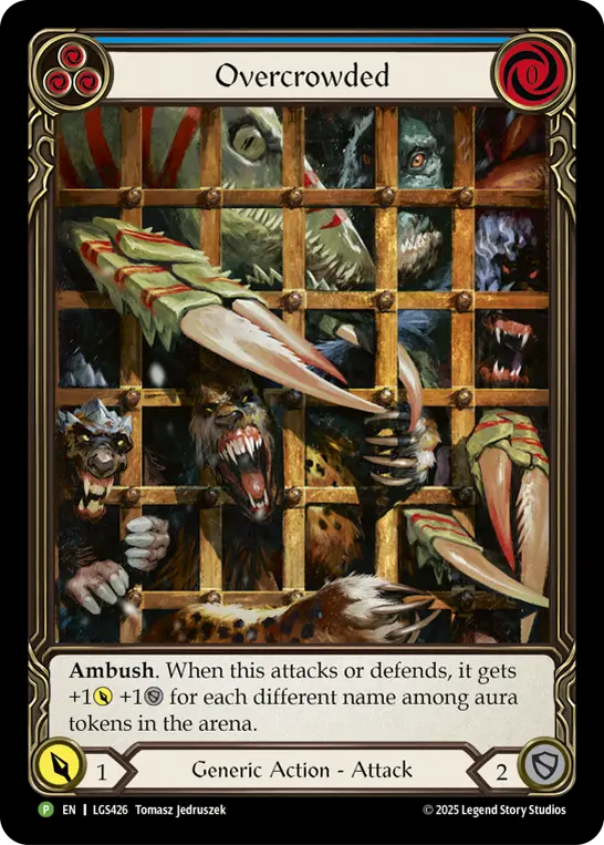 Overcrowded/大混雑 Cold Foil promo EN】【Cold Foil】[Generic] Overcrowded / 大混雑 [P]《LGS426》 | Fable