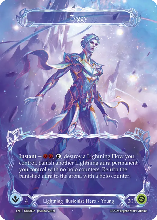 Omens of the Third Age,Cold Foil,Lightning Illusionist | Fable