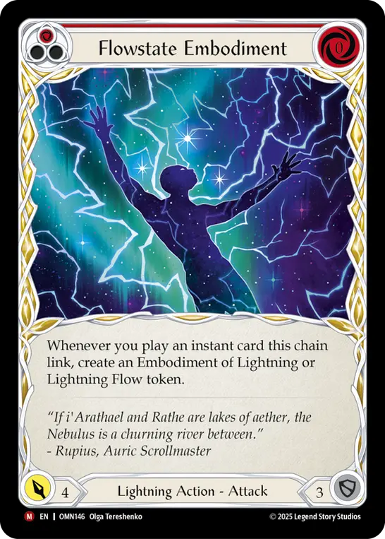 FAB 流脈の化身/Flowstate Embodiment FAB CF英語版 EN】[Lightning] Flowstate Embodiment / 流脈の化身 [M]《OMN146