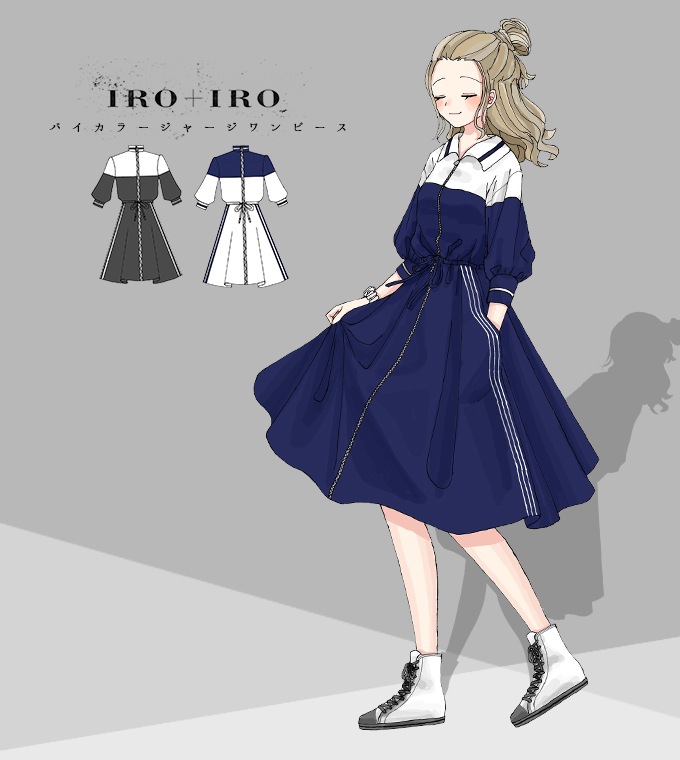 ワンピース ミディアム丈 ジャージ ゆったり＊ Favoriteオリジナル＊ゆったりジャージワンピース【2020年4月下旬予約開始】|再入荷リクエスト