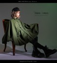 アウター コート ポンチョ マント ナポレオン ユニセックス ＊Favoriteオリジナル＊ナポレオンボタンの軍服風ポンチョコート【IRO+IRO】【2020年9月中旬予約開始】|再入荷リクエスト