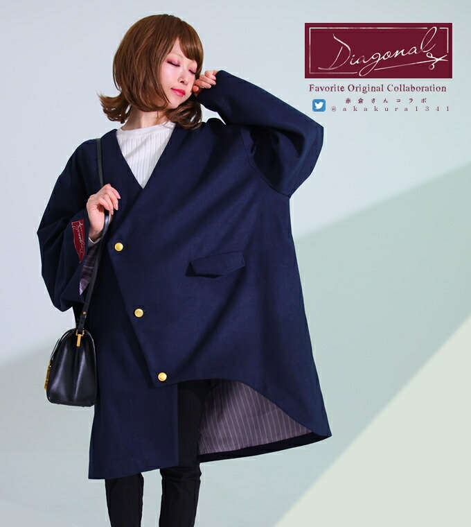 LEONARD 金ボタン トリム ノーカラー ジャケット コート ラメ 黒 Louere ジャケット テーラードジャケット 「無地/チェック