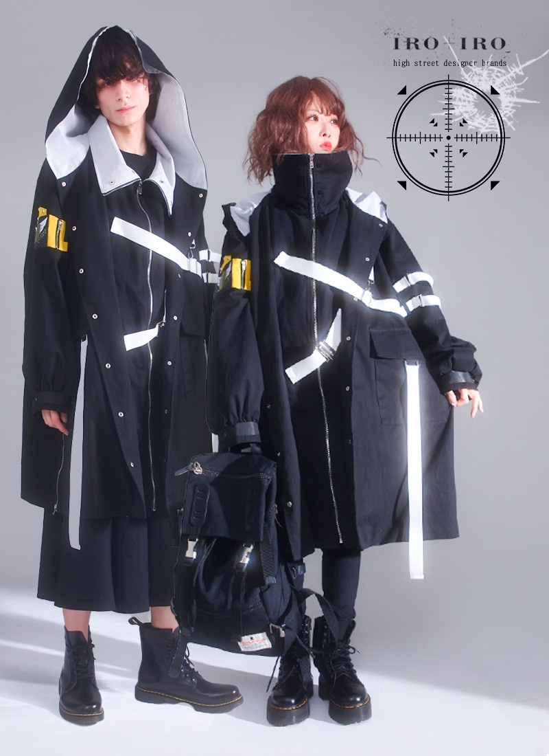 ippeitakei バイカーコート　ロング　ユニセックス 最短即日出荷】ユニセックス コート ロング丈 スナイパー 狙撃手 銃 軍