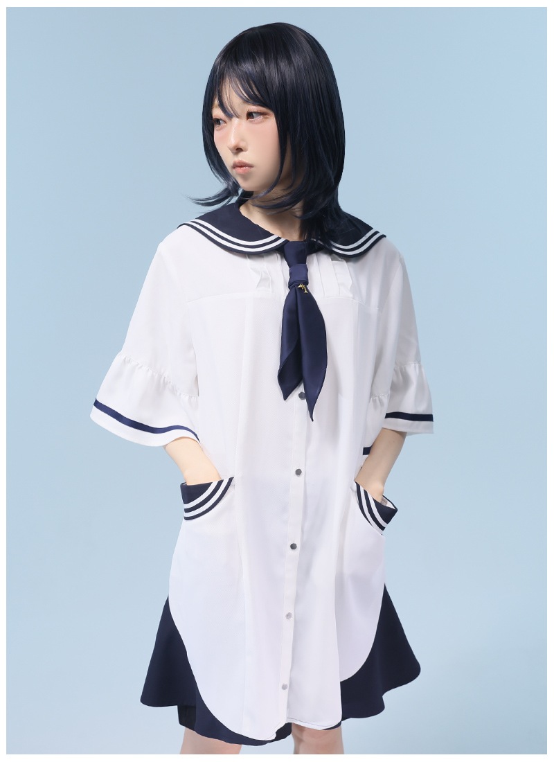 海風になびくセーラービッグシャツ ｜ Favoriteオリジナル