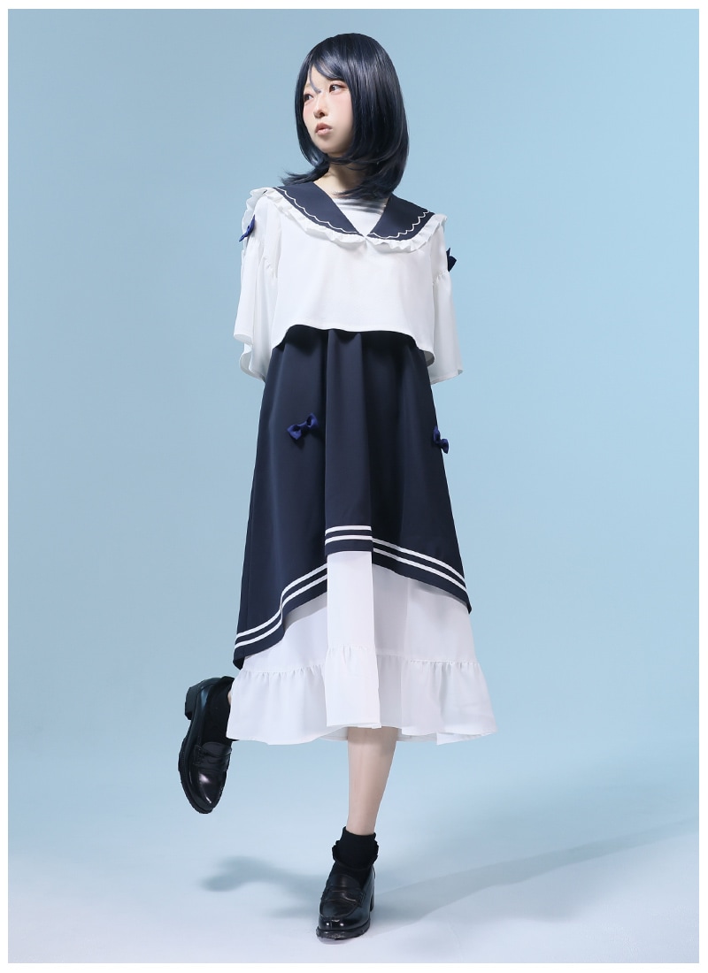 海風になびくセーラーワンピース ｜ Favoriteオリジナル