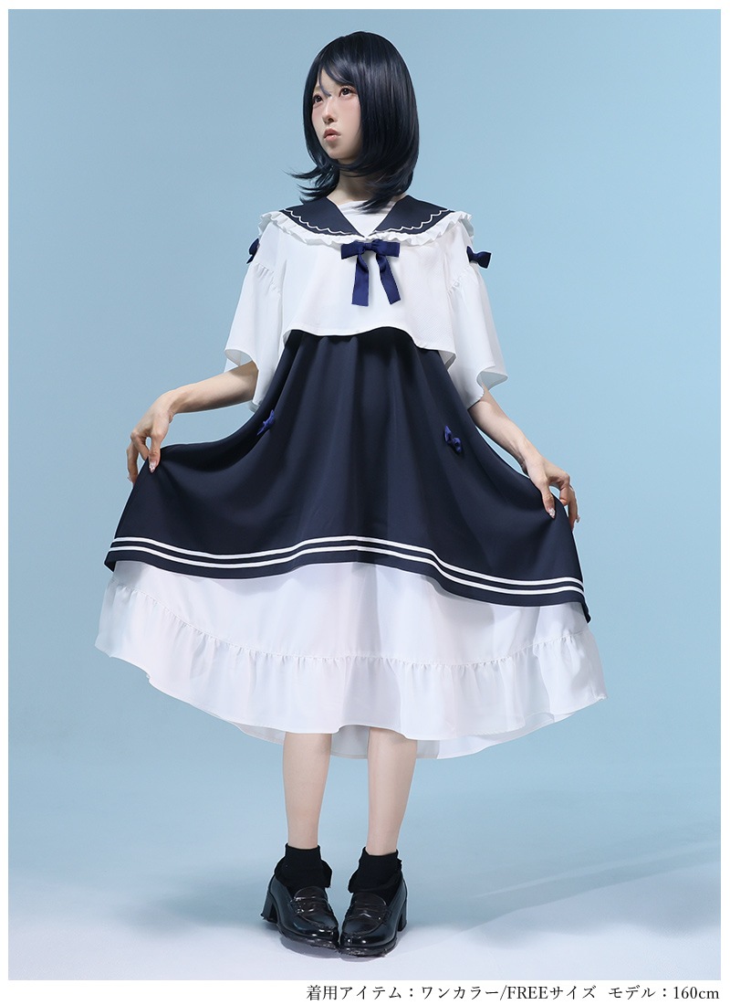 海風になびくセーラーワンピース ｜ Favoriteオリジナル