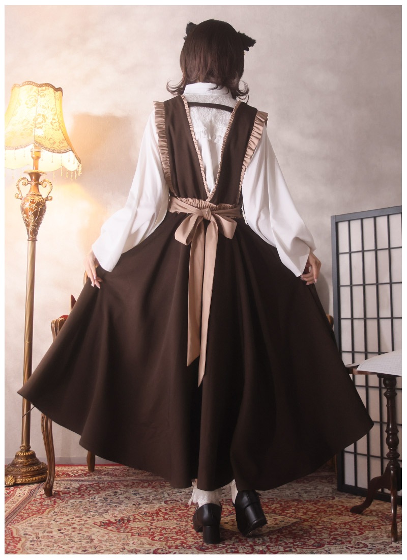 最短即日出荷】 気ままな猫文学＊山猫軒の原稿用紙プリーツエプロン