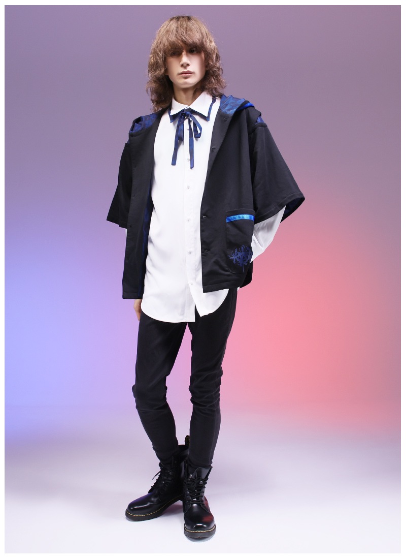 彼岸花と矢羽根の和柄2Wayトップスセット ｜ Favoriteオリジナル