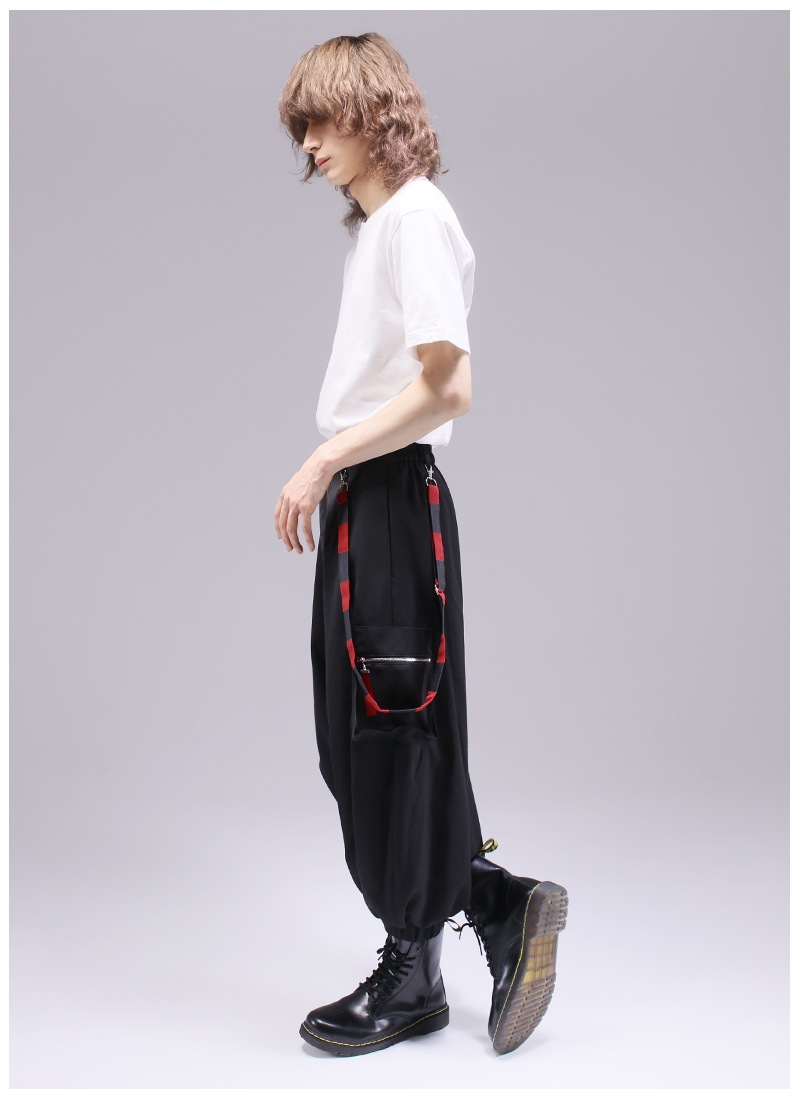 超希少！manduka オールインワン　黒サルエルパンツ kOhAKU変形ドレープサルエルパンツ』