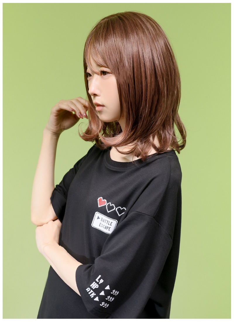 Favorite - 23日14:00まで専用 favorite レトロゲーム画面風 RPGシャツ 白 レトロRPGビッグTシャツ ｜ Favoriteオリジナル