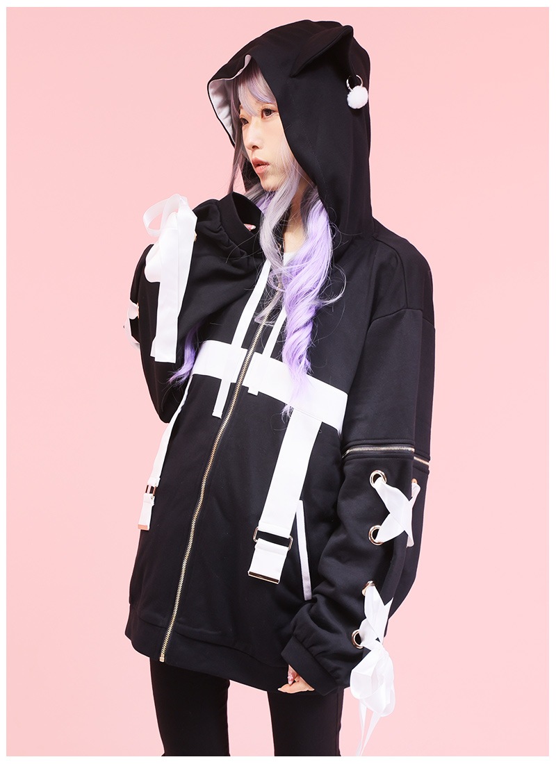 愛白めろにゃさんコラボ ねこみみめろめろパーカー ｜ Favorite