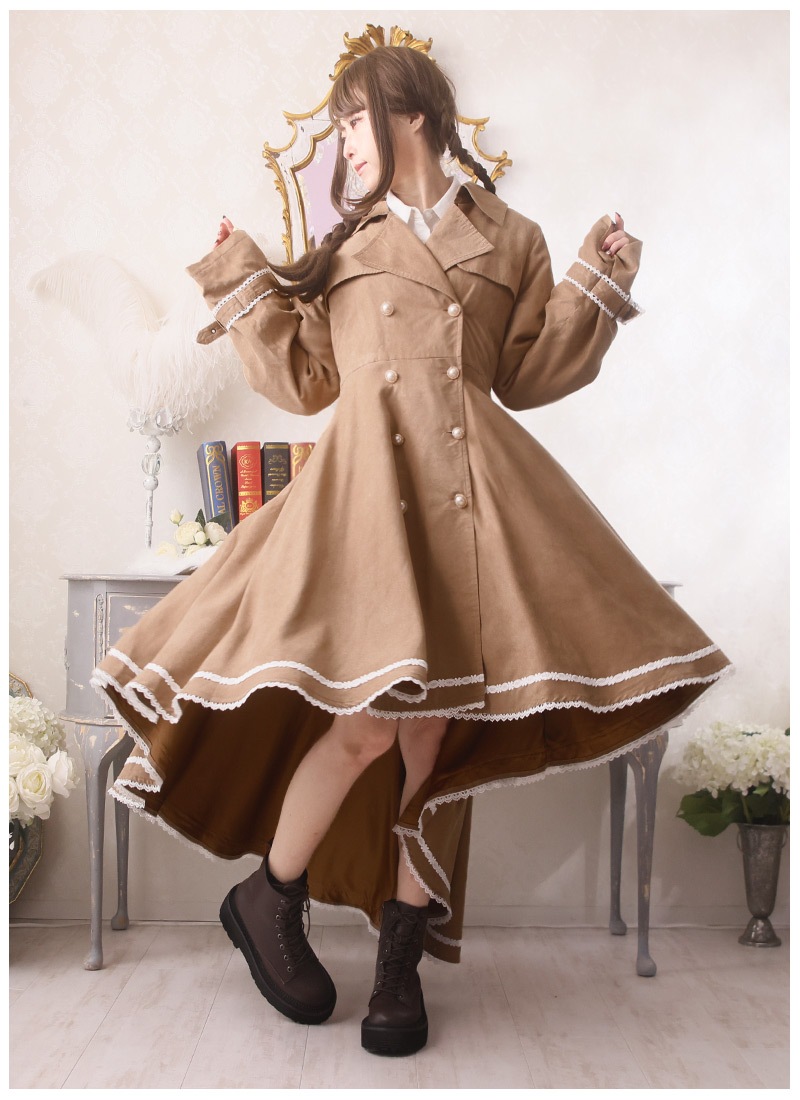 Innat インアット フィッシュテールコート
ホワイト INNAT HAND DYED FISHTALE COAT PINK (インアット 