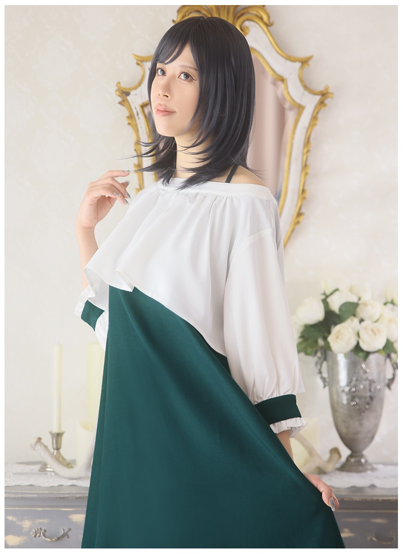 藤と鈴蘭の儚げレイヤードフレアワンピース ｜ Favoriteオリジナル