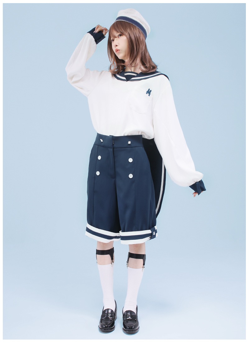 マリン風トップス＆パンツセット ｜ Favoriteオリジナル