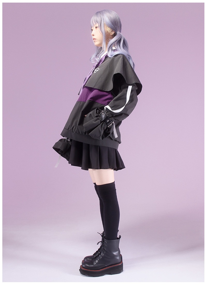 【美品】IANNE　❤️MONIQUE(モニク)❤️　グレー×パープル 希翁さんコラボ 希翁chion聯名形象外套 ｜ Favorite