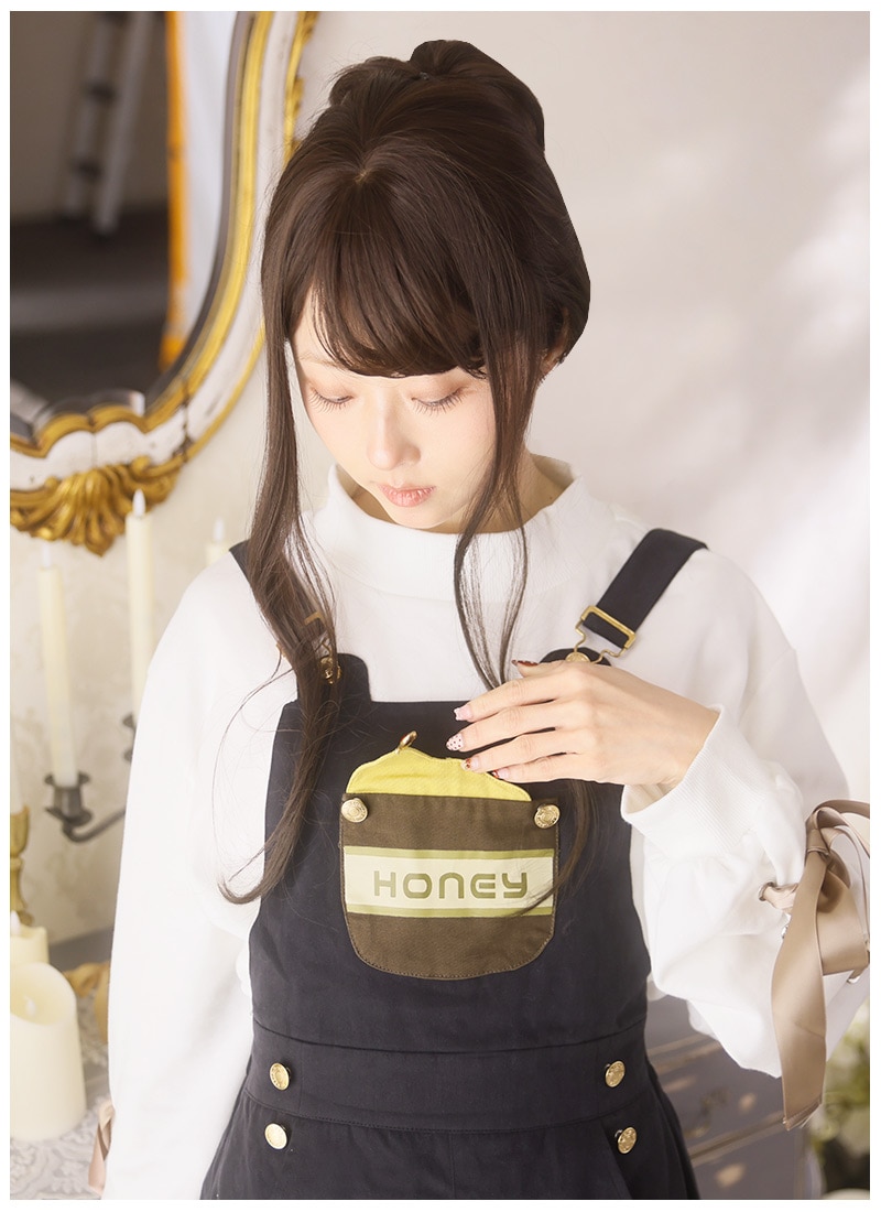 Favorite クマ柄ワンピース 大きめLL レースアップトップス×ワンピース ｜ Favoriteオリジナル