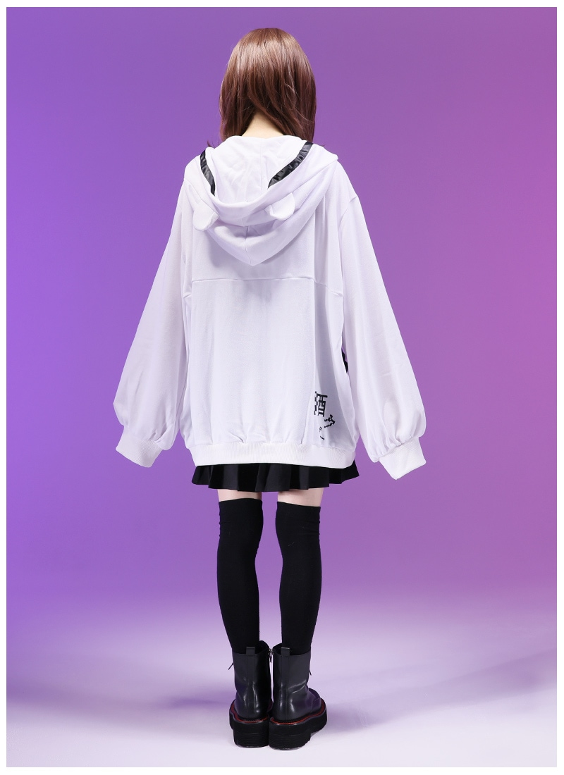 新品、タグ付き  袖口ビジューパーカー 最短即日出荷】パーカー サイバー 酒 ユニセックス 男女兼用＊Favorite