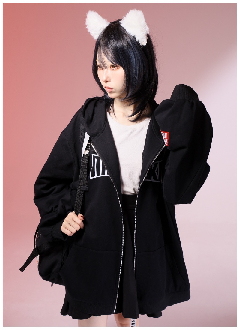 NEE　パーカー☆美品☆ 明堂しろねコラボ 明堂家にぱにぱーかー ｜ Favorite