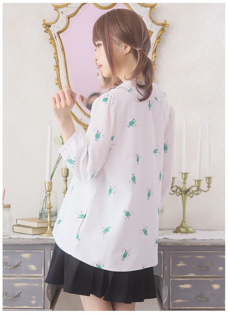 リボンクリームソーダブラウス ｜ Favoriteオリジナル