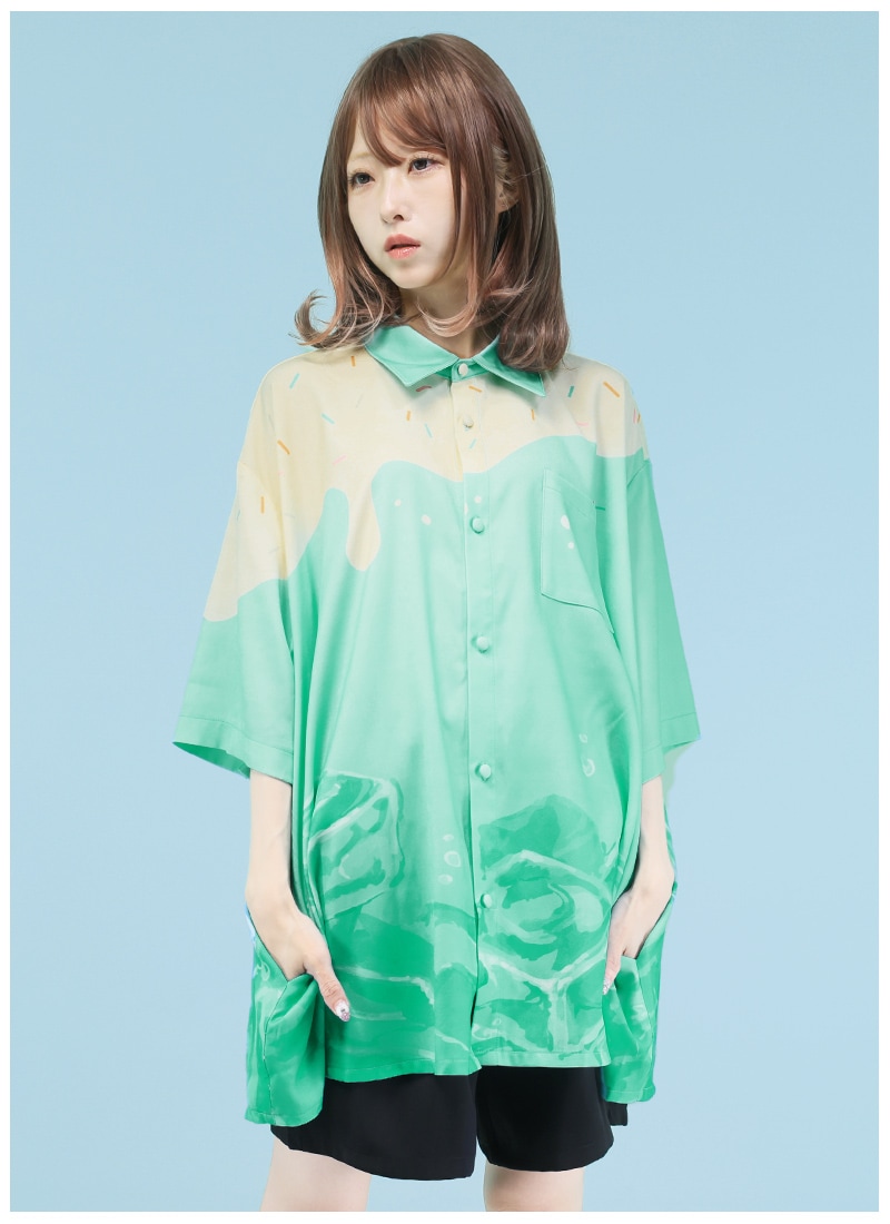 とろけるクリームソーダシャツ ｜ Favoriteオリジナル
