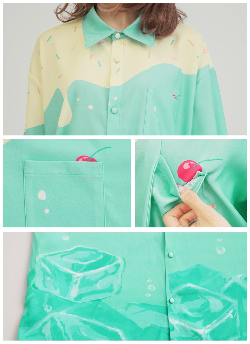 とろけるクリームソーダシャツ ｜ Favoriteオリジナル