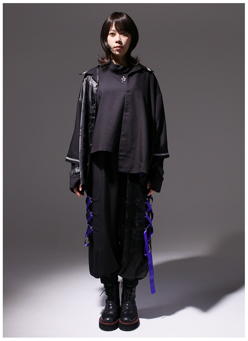 蛇柄インナーとシャツのトップスセット ｜ Favorite