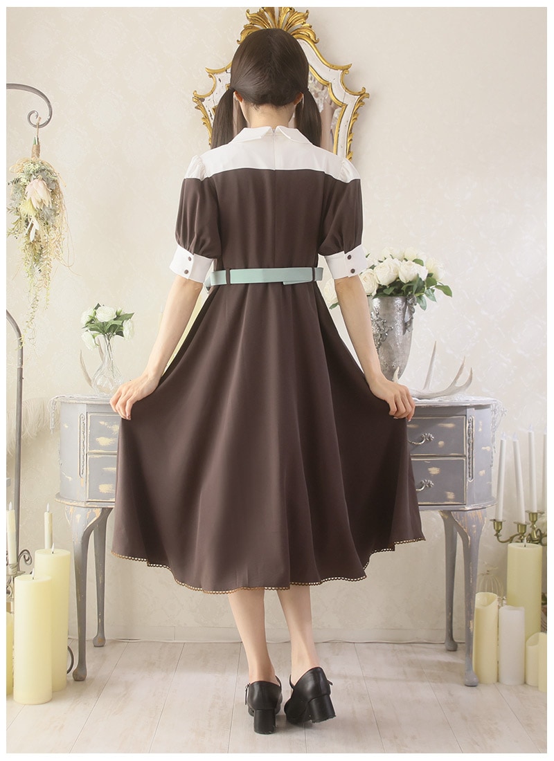 シャツドッキングチョコミントワンピース ｜ Favoriteオリジナル