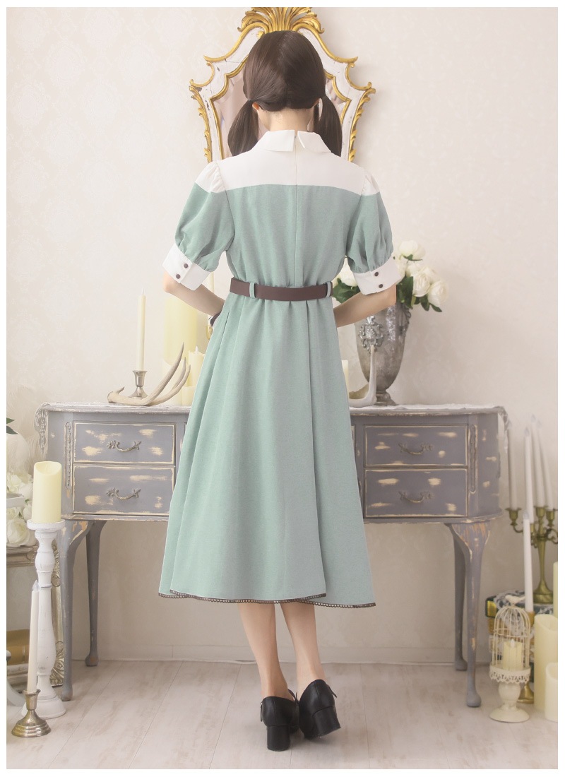 Favorite チョコミント Aライン ワンピース M/L 完売 Favorite＊チョコミントのワンピースコーデセット - メルカリ