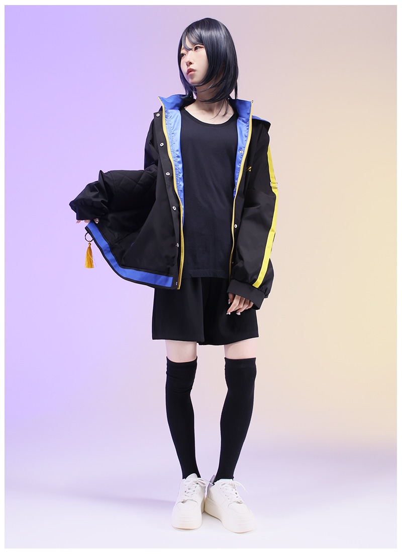 警戒ブロオドキャストCHERRYさんコラボ 君も京甲斐村の一員！パーカー