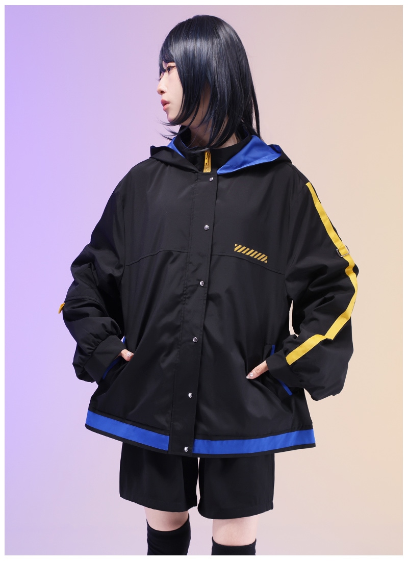 警戒ブロオドキャストCHERRYさんコラボ 君も京甲斐村の一員！パーカー