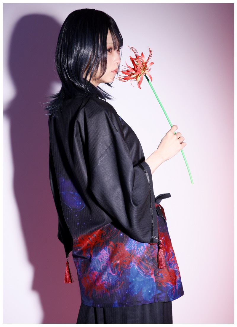 フェイバリット　甚平 最短即日出荷】黄泉に咲く彼岸花甚平 |Favoriteオリジナル 和風