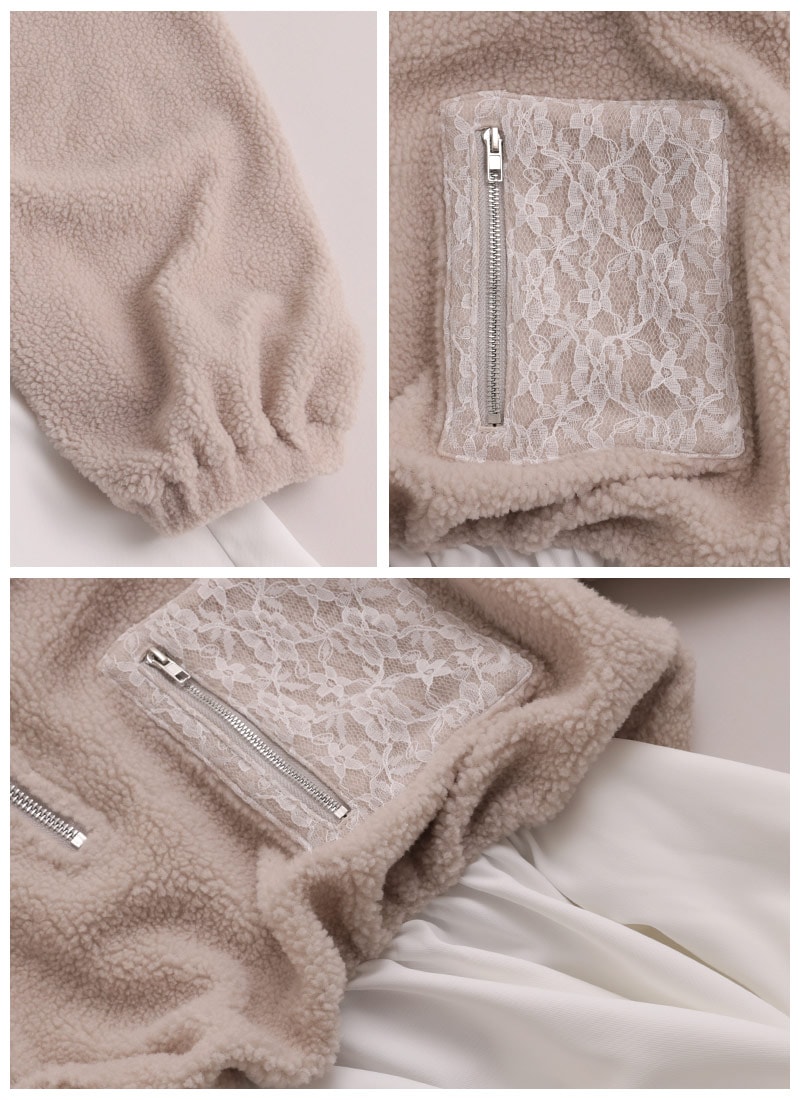 テディベアボアドッキングワンピース ｜ Favoriteオリジナル