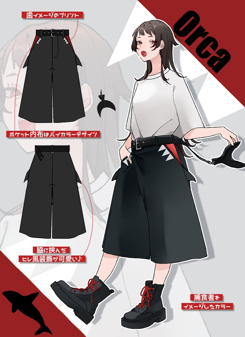 サメ＆シャチワイドハーフパンツ ｜ Favoriteオリジナル