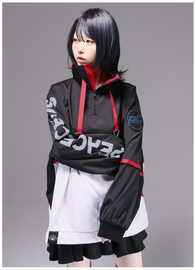 かえる3号さんコラボ 「レッドストランドの崩壊」ハーフジップ