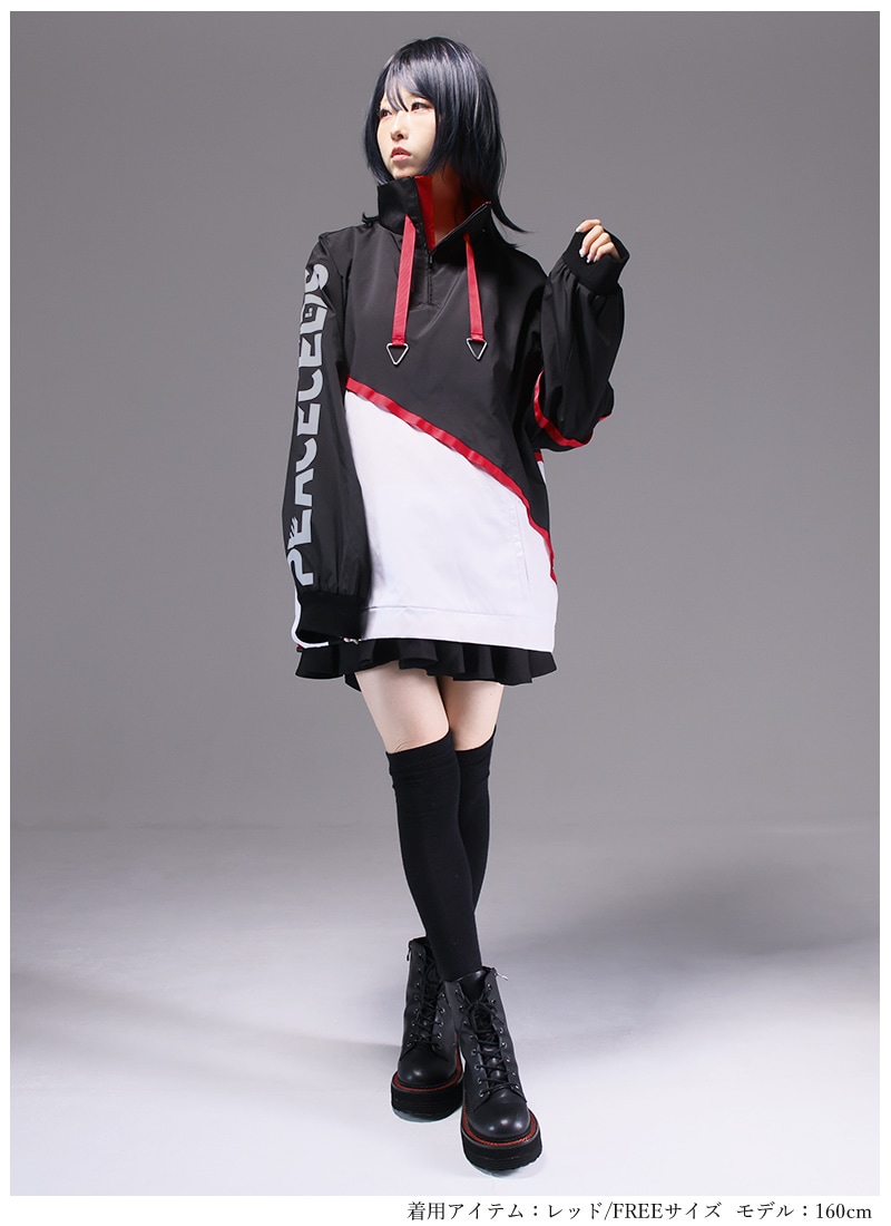 かえる3号さんコラボ 「レッドストランドの崩壊」ハーフジップ