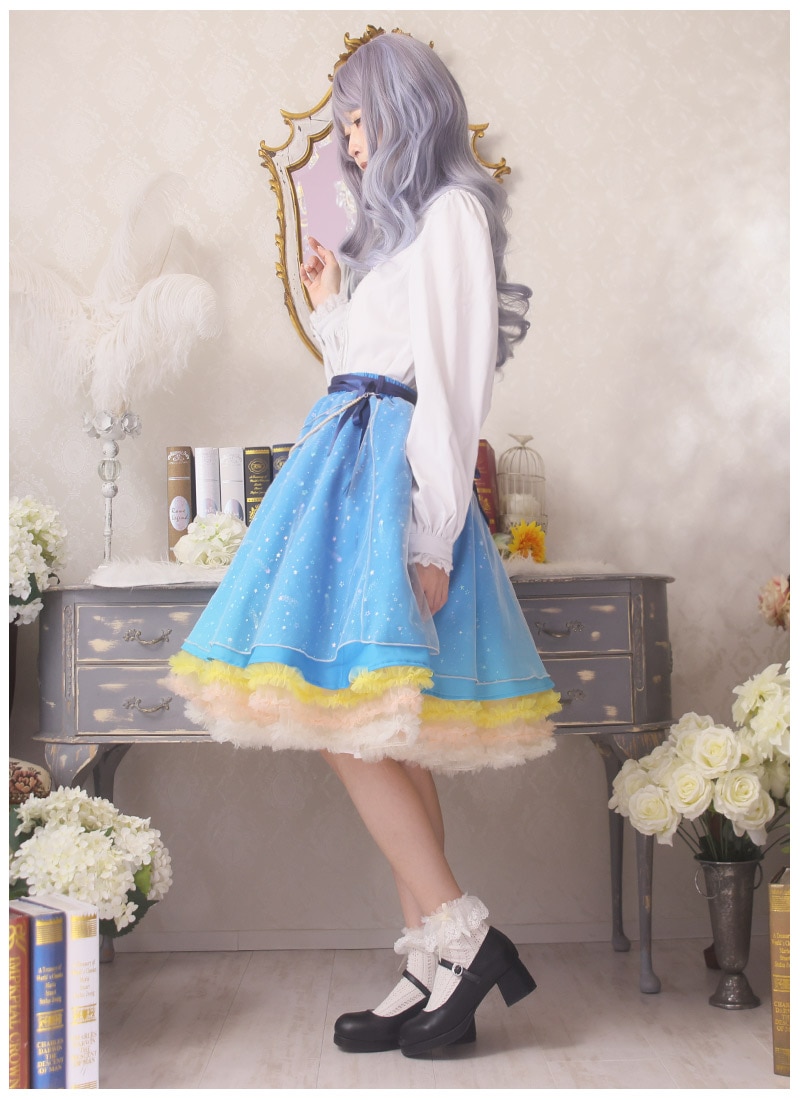 h.NAOTO blue rose パニエ スカート USED】Blue Roseパニエスカート | h.NAOTO Wunderwelt Online Shop