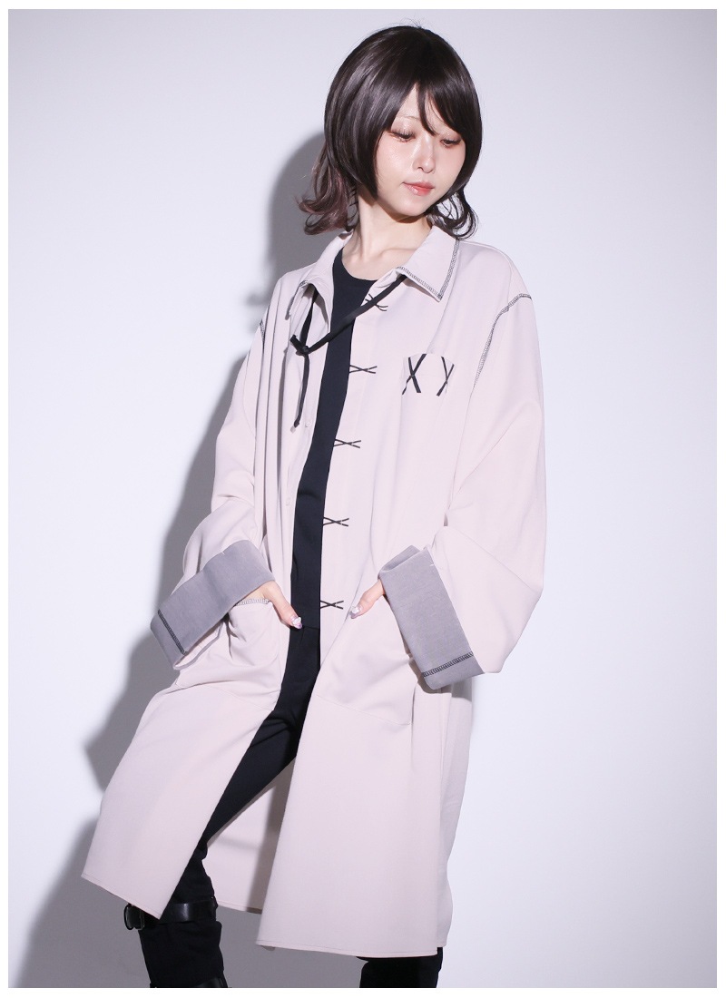 闇医者白衣風シャツワンピース ｜ Favorite