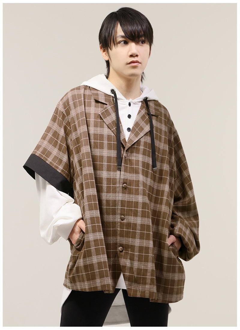 future archive チェック柄パーカー BEAMS（ビームス）FUTURE ARCHIVE / EMBLEM ZIP HOODIE（トップス