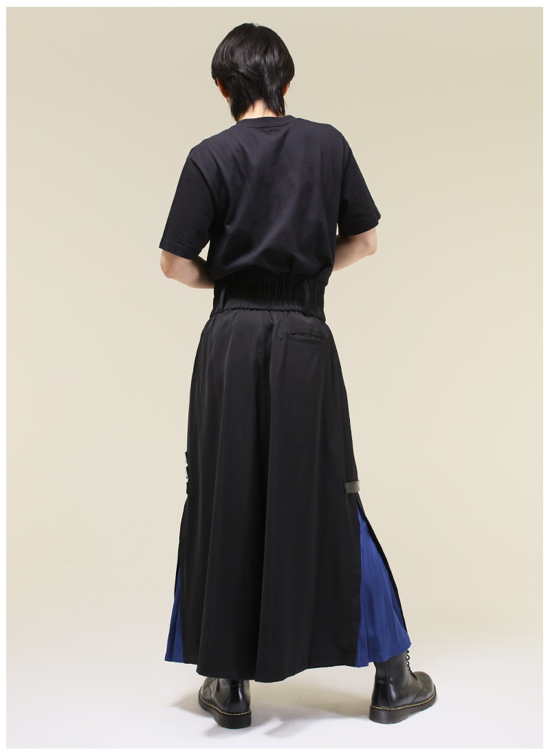 モード ワイド ユニセックス 男女共用 スリット ベルト クール