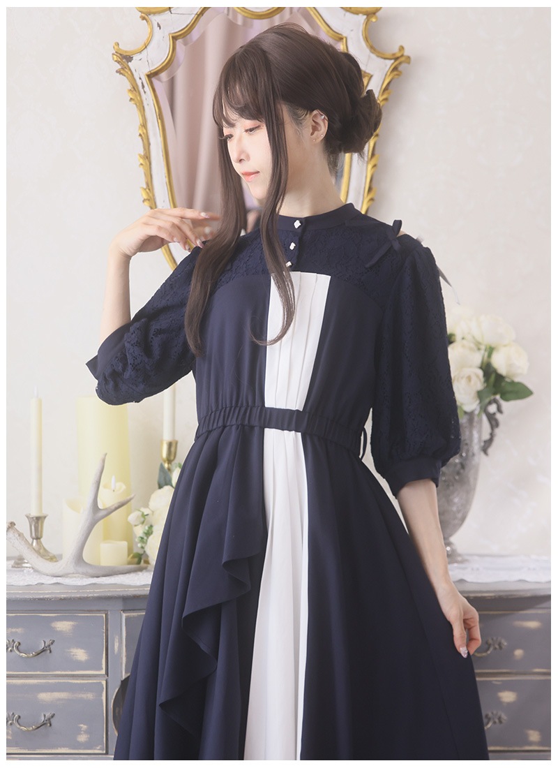 小花アシンメトリーワンピース ｜ Favoriteオリジナル