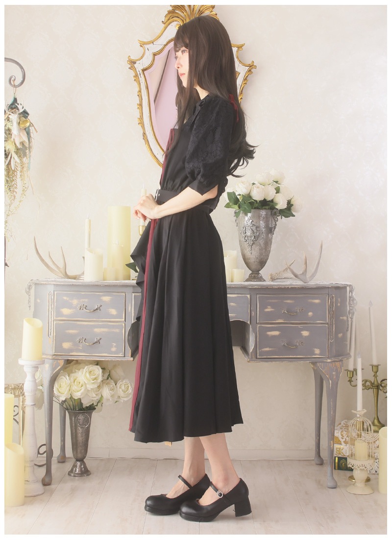 小花アシンメトリーワンピース ｜ Favoriteオリジナル