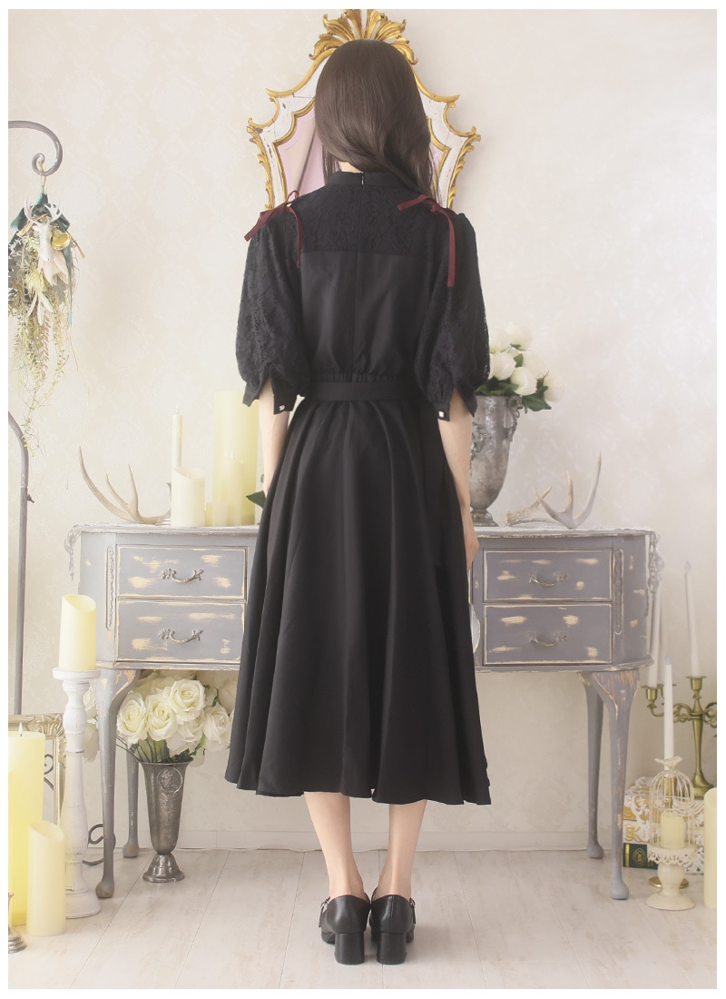 小花アシンメトリーワンピース ｜ Favoriteオリジナル