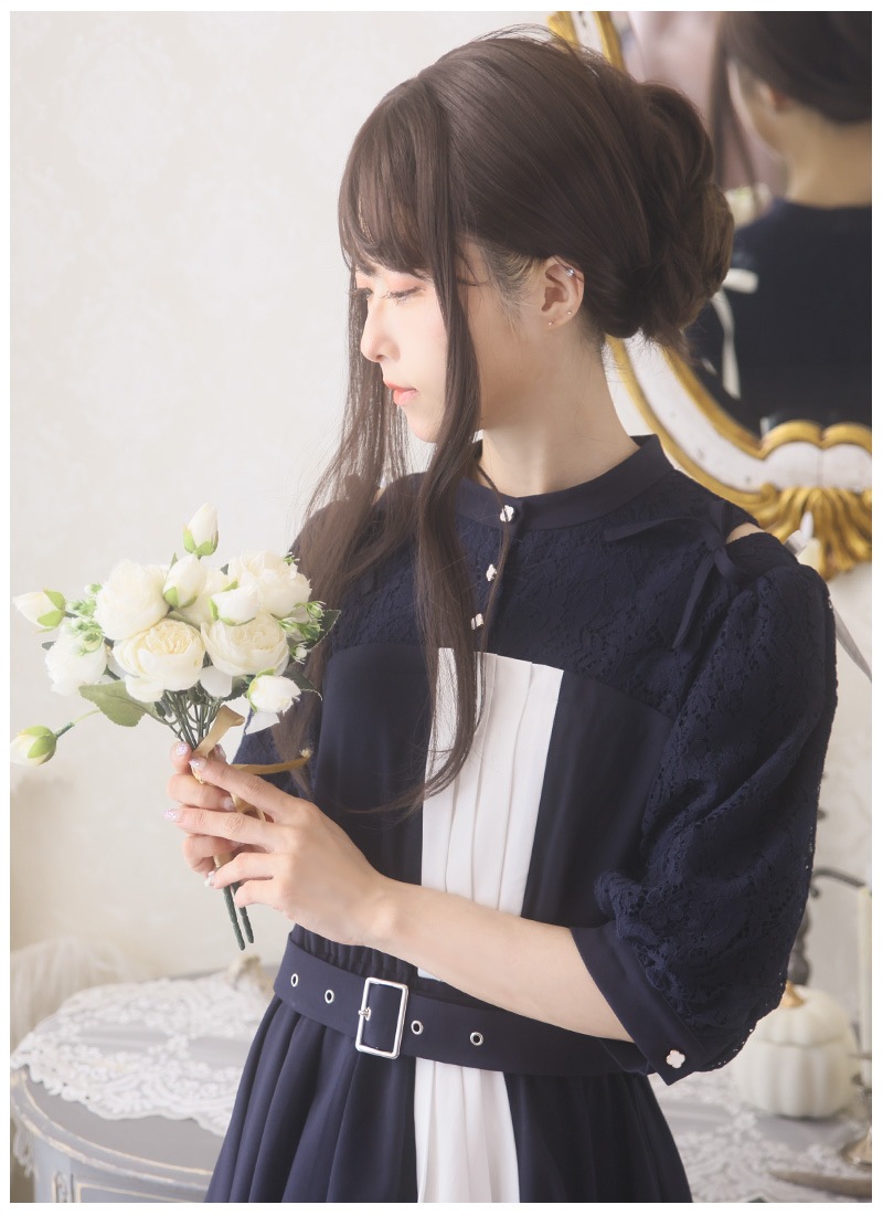小花アシンメトリーワンピース ｜ Favoriteオリジナル