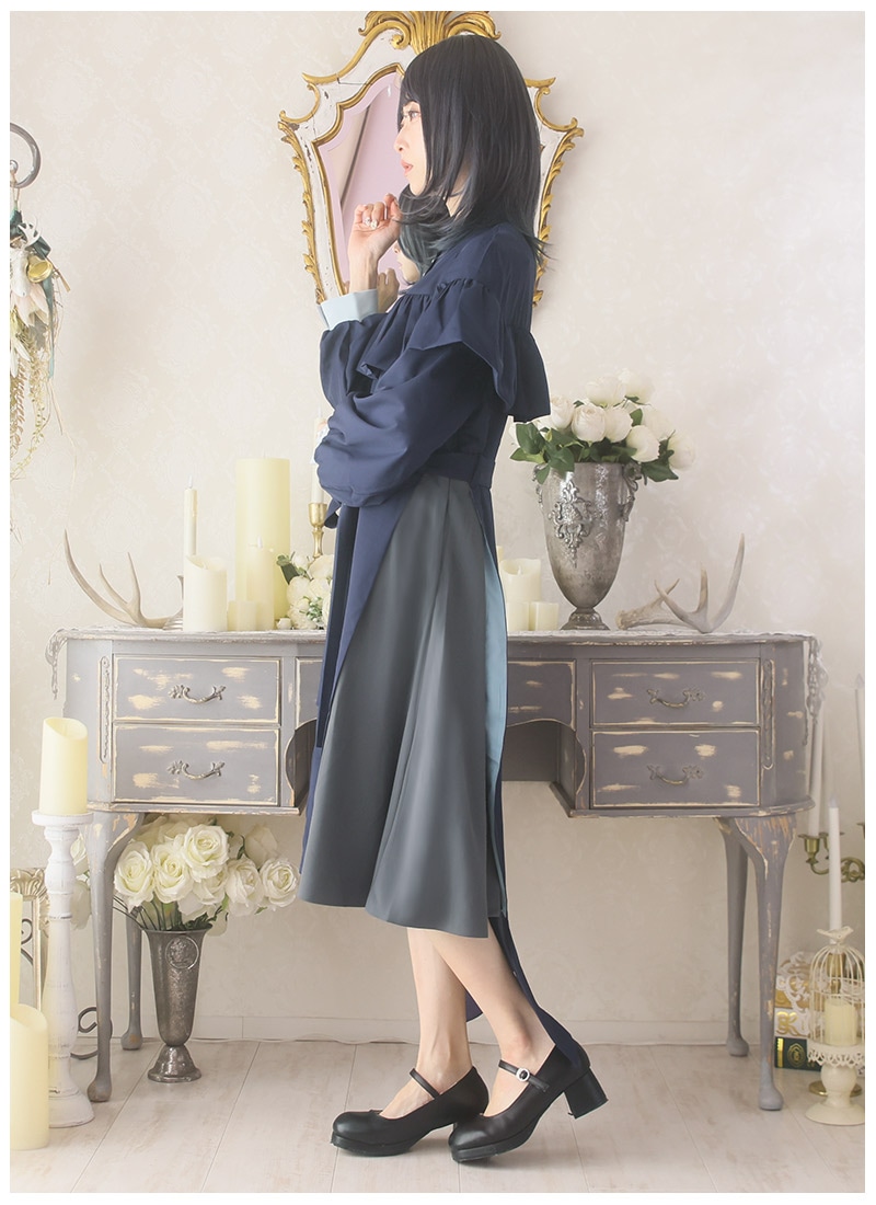 呼宵さんコラボ 青色をまとう おさかなワンピース ｜ Favorite