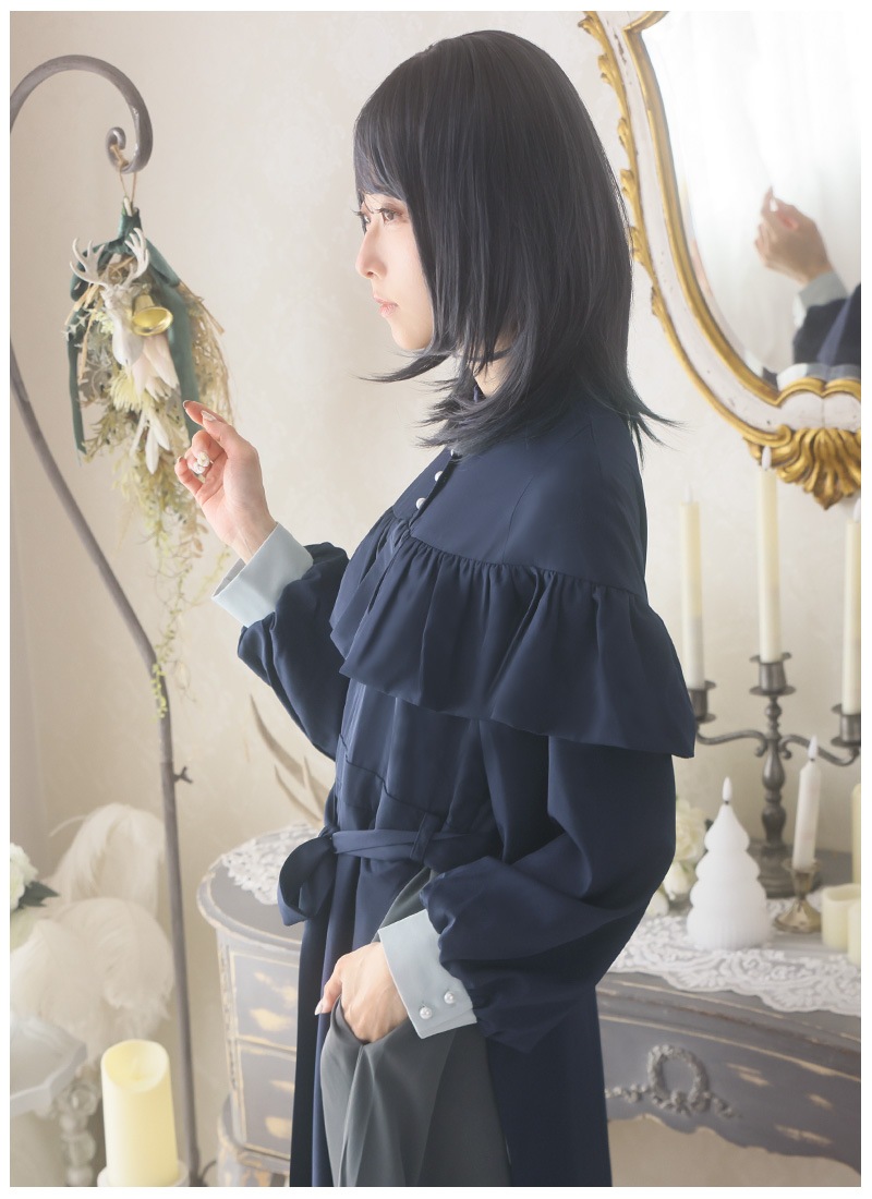 呼宵さんコラボ 青色をまとう おさかなワンピース ｜ Favorite